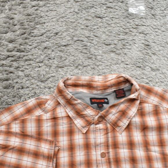 Wolverine Men's 2XL Button Shirt Short Sleeve Plaid Multicolor Breathable Work P - Picture 6 of 8
